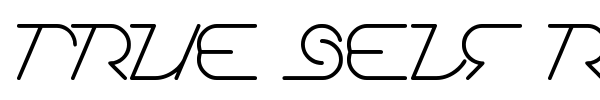 True Self Reliant font preview